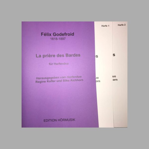 NOTEN La Prière des Bardes - Felix Godefroid für Harfenduo