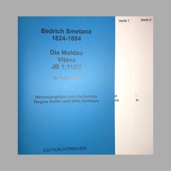 NOTEN Die Moldau für Harfenduo in einer Bearbeitung von Regine Kofler und Silke Aichhorn 