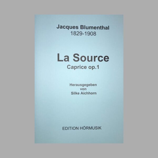 NOTEN La Source von Jakob Blumenthal für Harfe solo